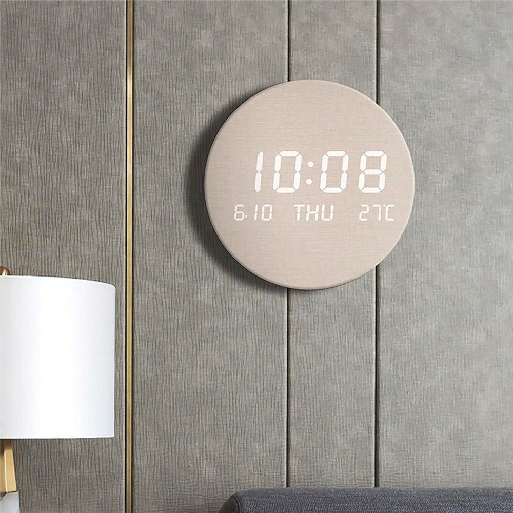 Digitale LED Tischuhr im skandinavischen Design – minimalistisch