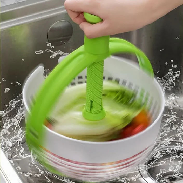 Salatschleuder mit Waschfunktion – Obst & Gemüse Waschen und Schleudern