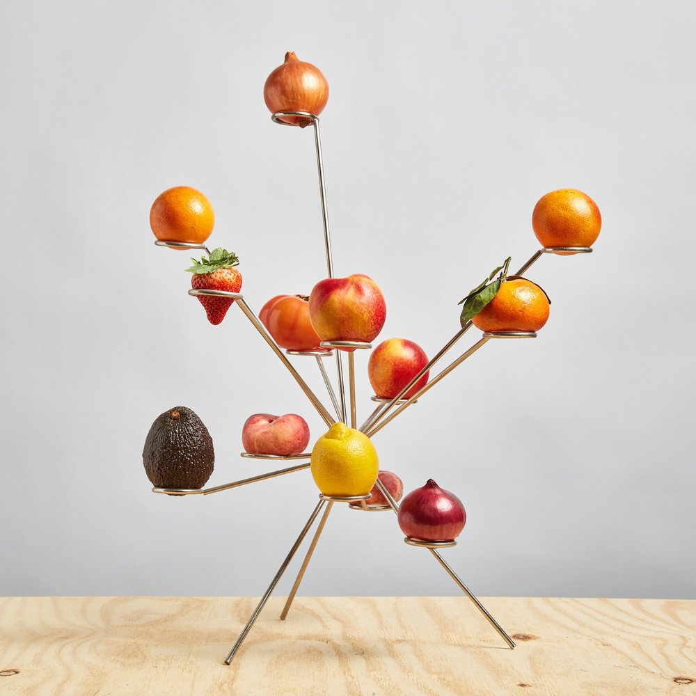 Edelstahl Obstständer für Küche - Moderne Obstschale für Tisch