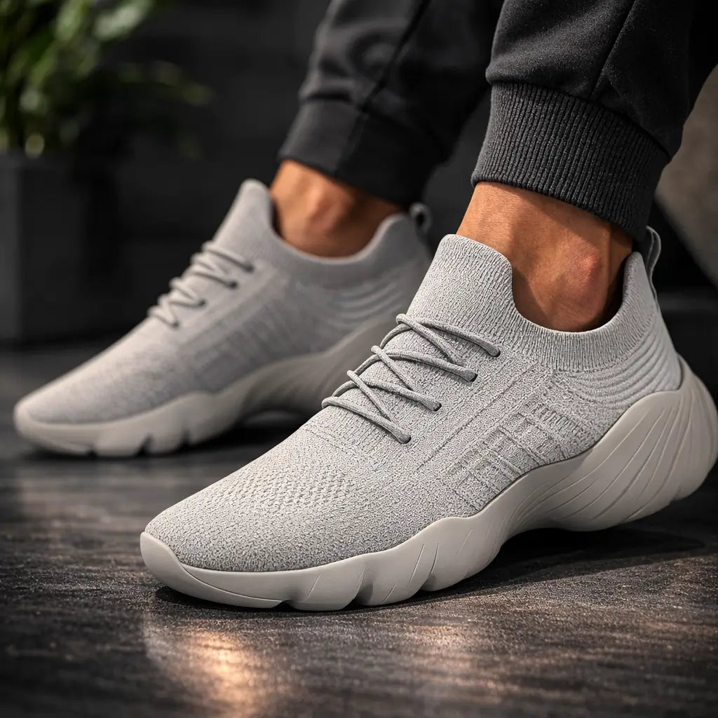 Orthopädische Sneaker mit breiter Zehenbox und Gelpolster