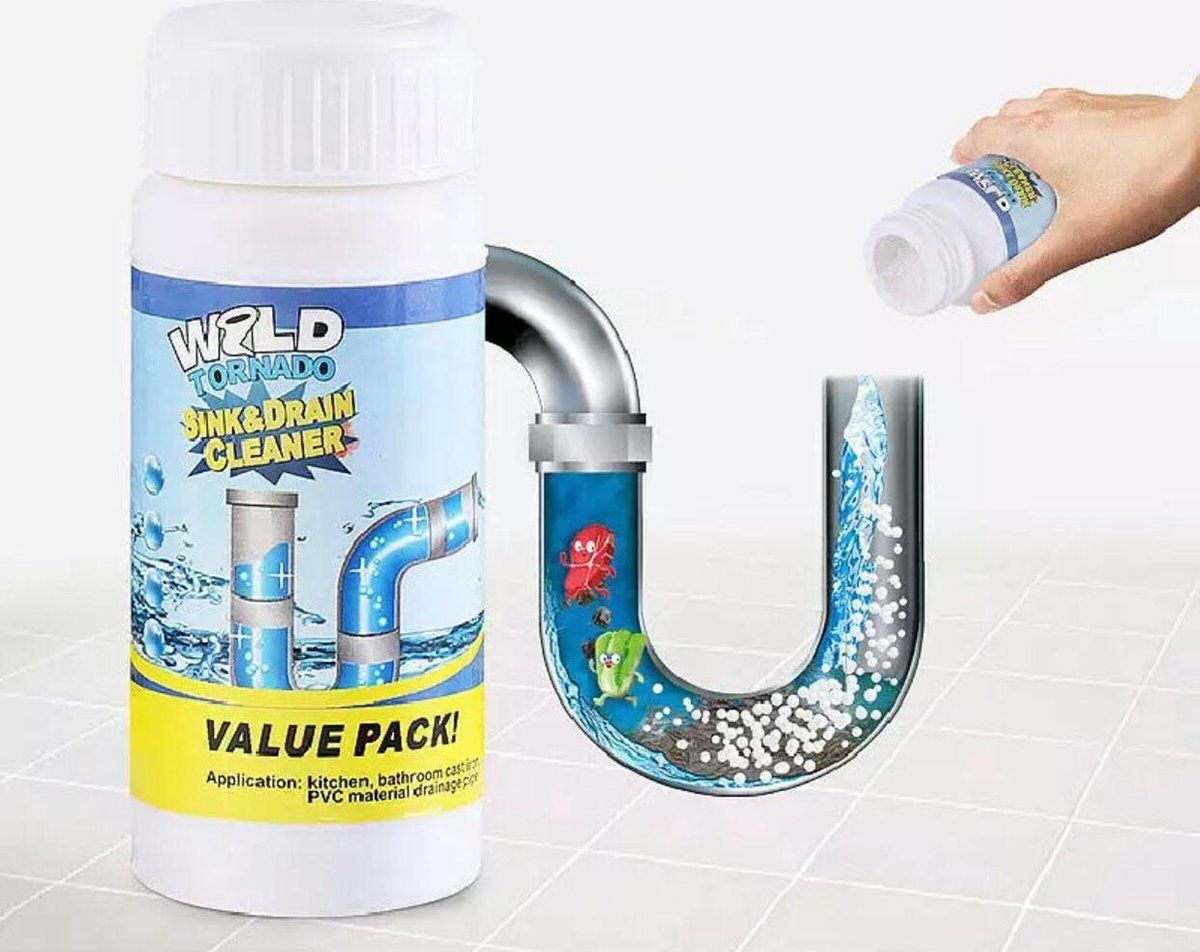 Abflussreiniger für Rohre Toiletten - Verstopfungen lösen 100g