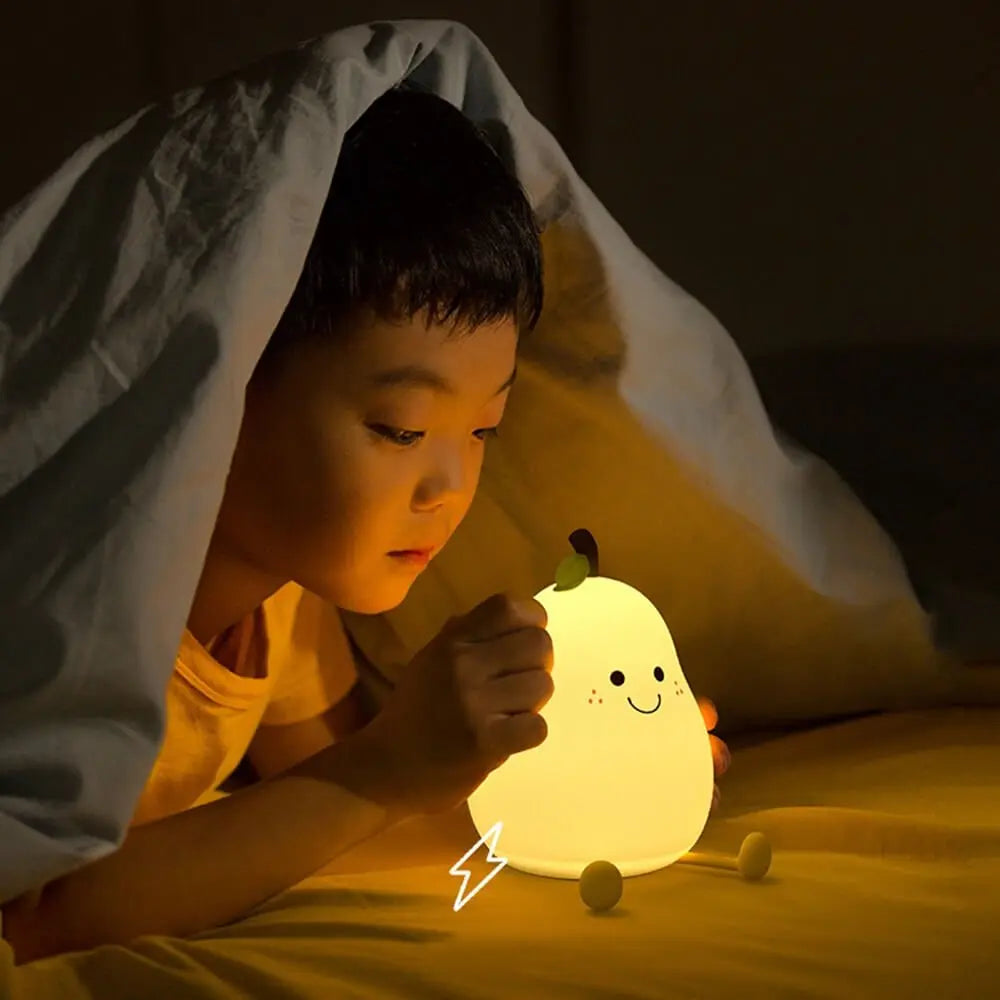 LED Nachtlicht Kinder Silikon - USB aufladbar mit 7 Farben