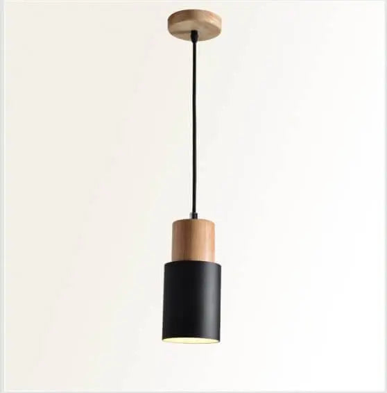 Moderne Pendelleuchte Metall Holz E26 Hängeleuchte Wohnzimmer Küche