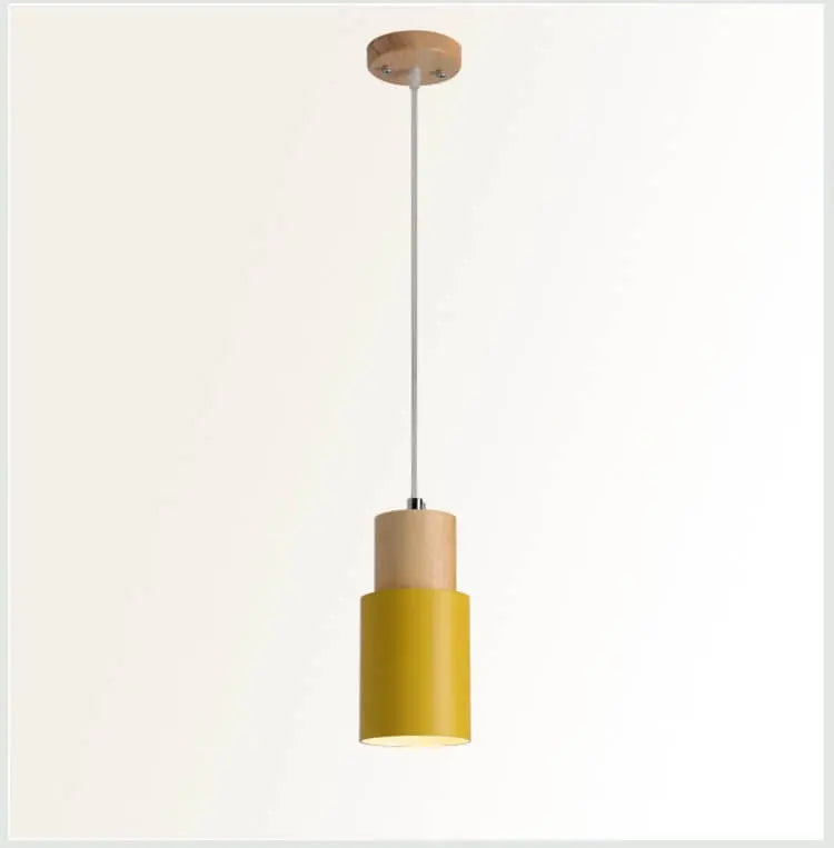 Moderne Pendelleuchte Metall Holz E26 Hängeleuchte Wohnzimmer Küche