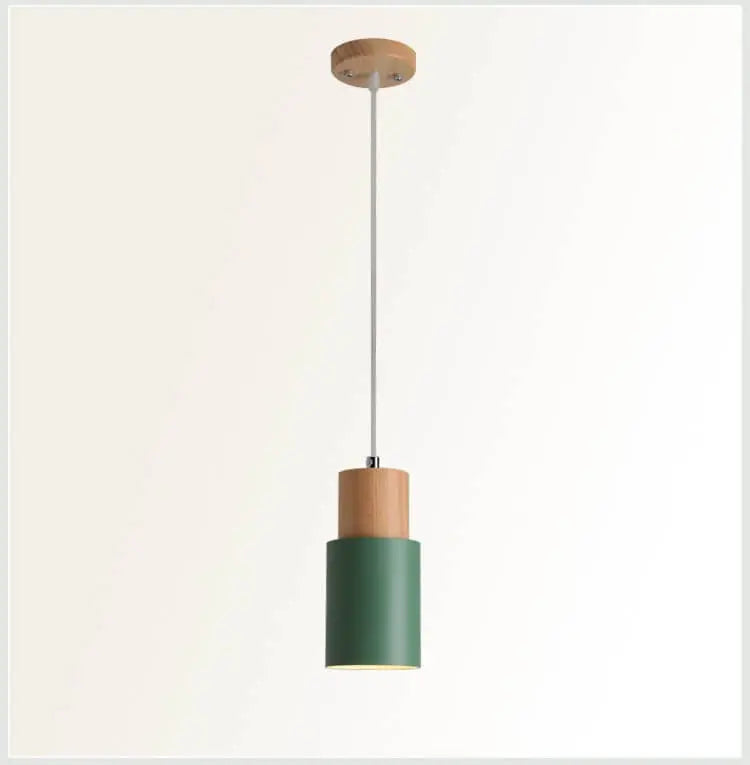 Moderne Pendelleuchte Metall Holz E26 Hängeleuchte Wohnzimmer Küche