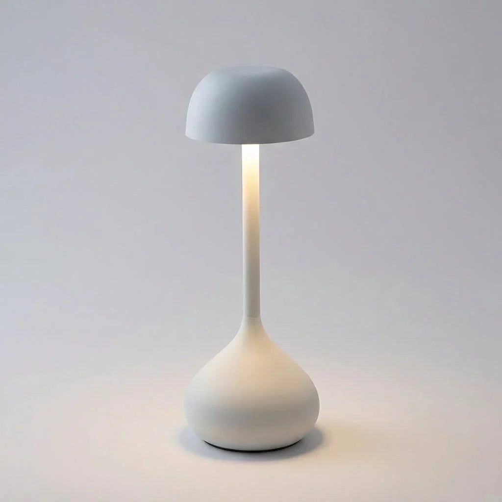 Kabellose Pilz Tischlampe – Dimmbar, USB-Aufladbar, LED