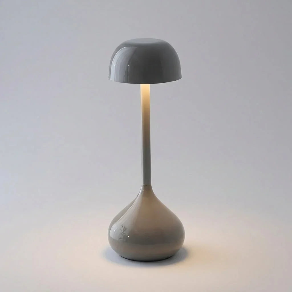 Kabellose Pilz Tischlampe – Dimmbar, USB-Aufladbar, LED
