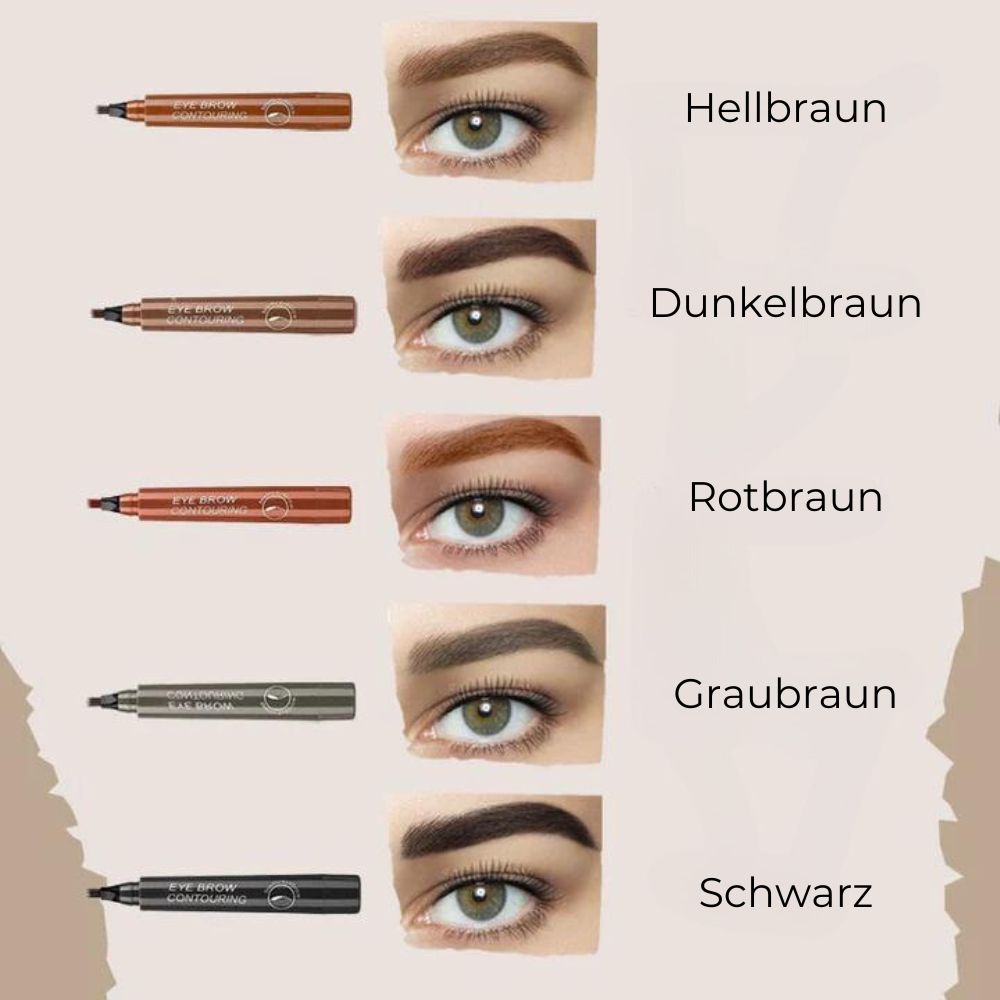 Augenbrauenstift wasserfest - Microblading Stift für natürliche Brauen