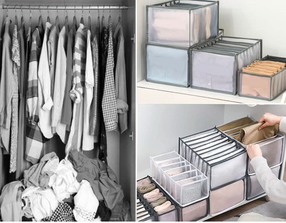 Schubladenorganizer faltbar – modulares Ordnungssystem für Kleidung