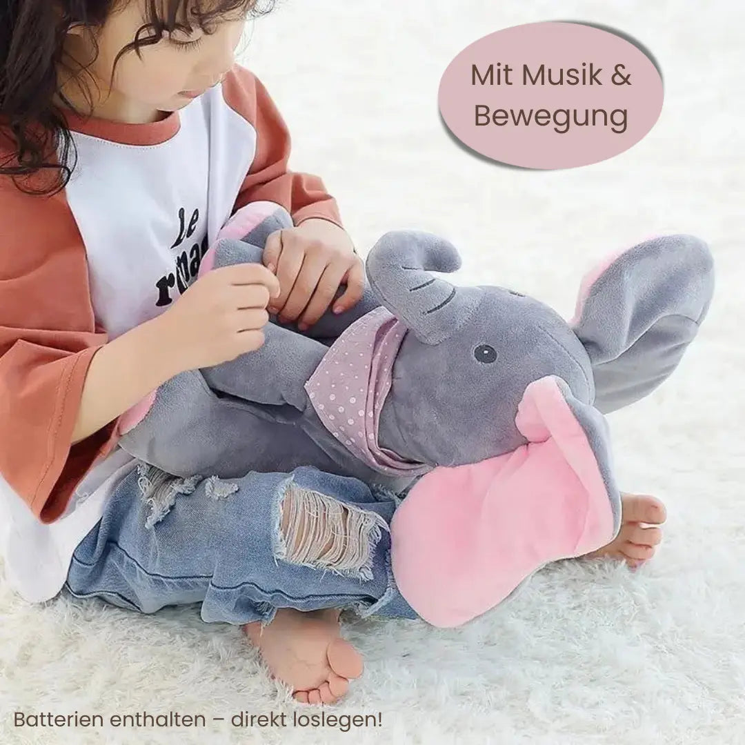 Interaktiver Plüsch Elefant mit Musik und beweglichen Ohren