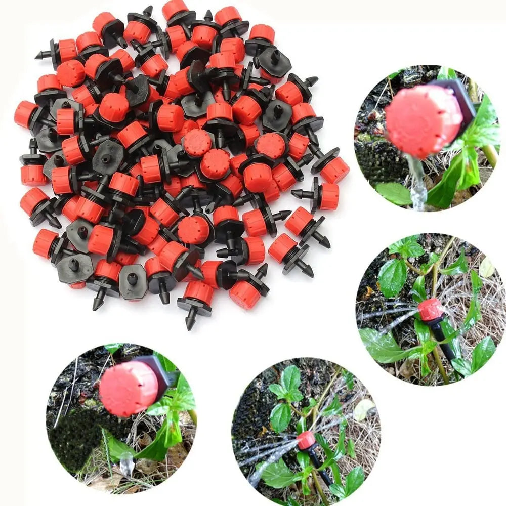 Tropfbewässerung Düsen mit 360° Drehung - 50 Stück Set für Garten