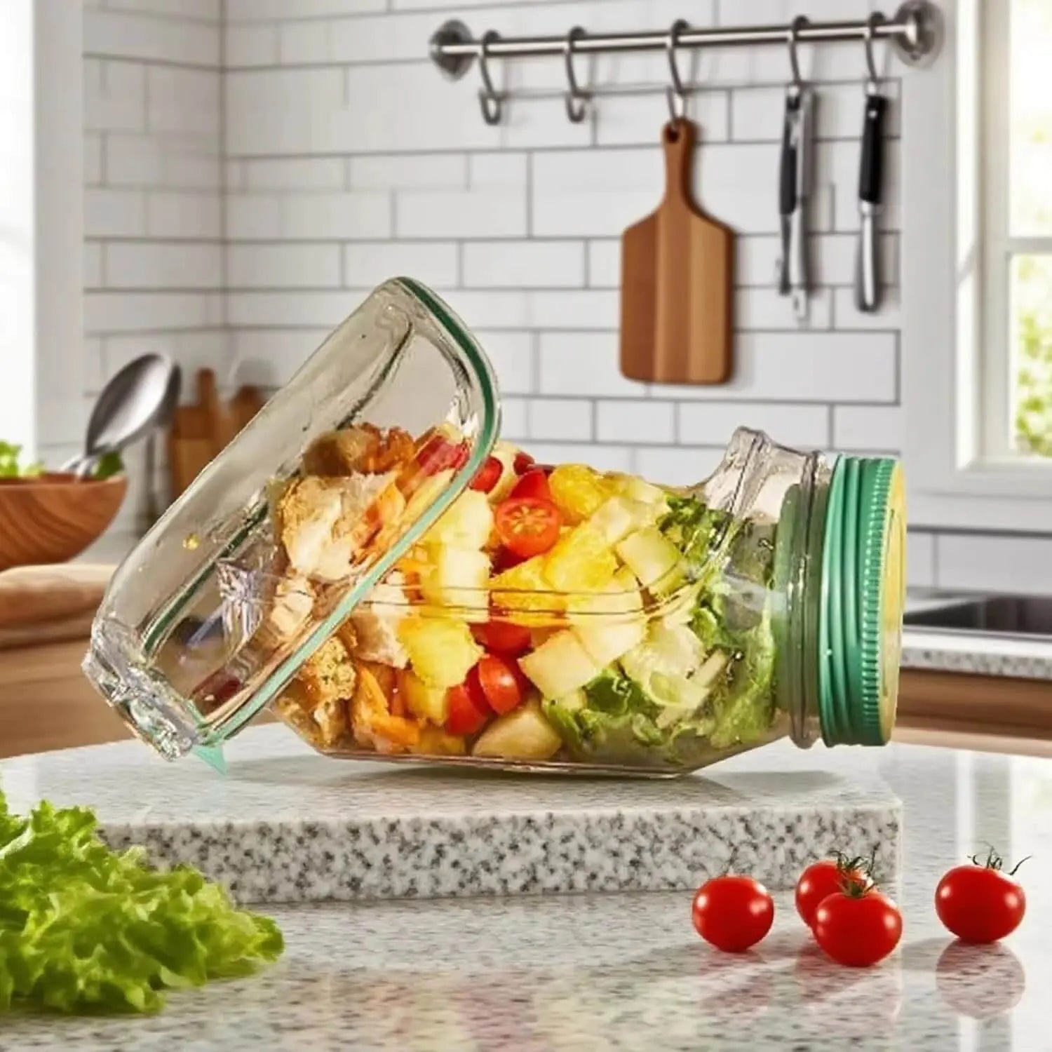Salatbox Auslaufsicher BPA-frei - 700ml Lunchbox mit Schraubdeckel