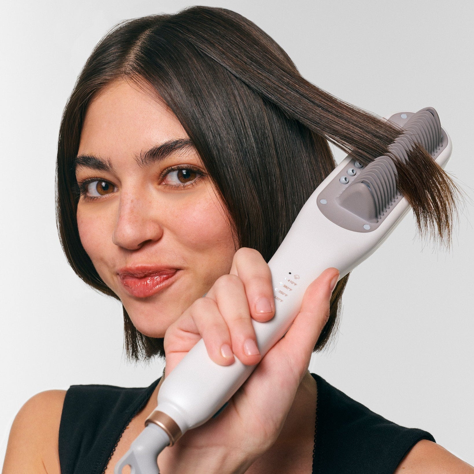 Dampf-Haarglätter 3-in-1 für schonendes Glätten und Haarpflege