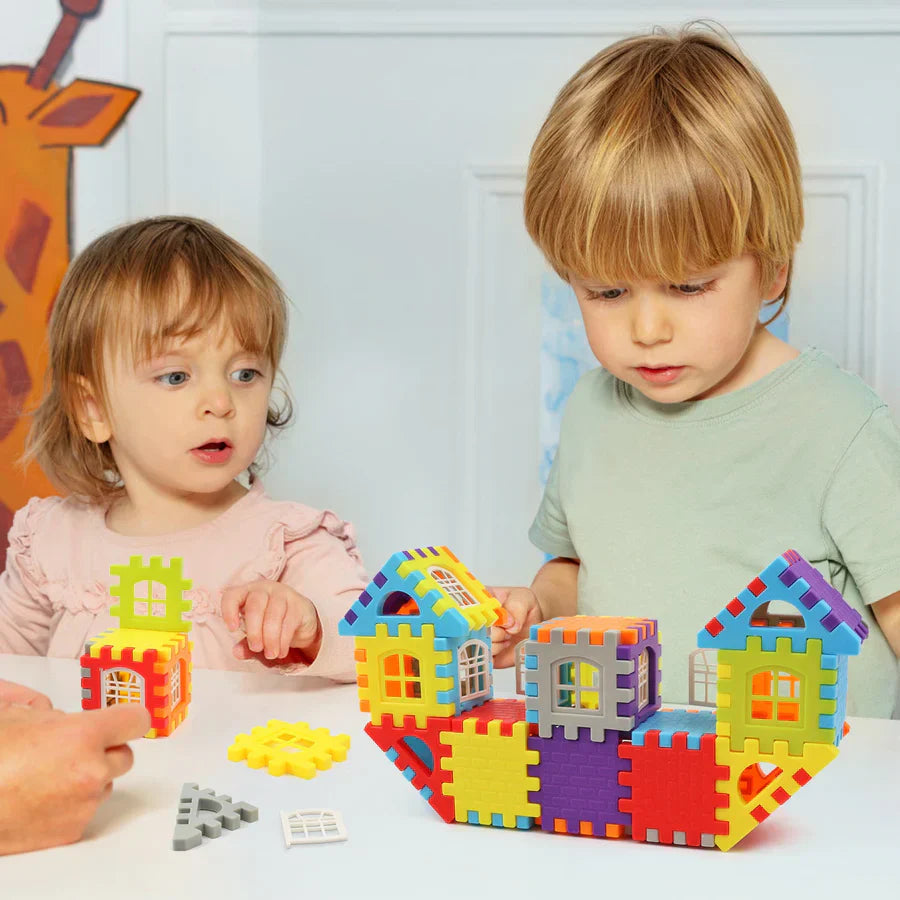 Montessori Bausteine Set für Kinder ab 3 Jahren - Lernspielzeug