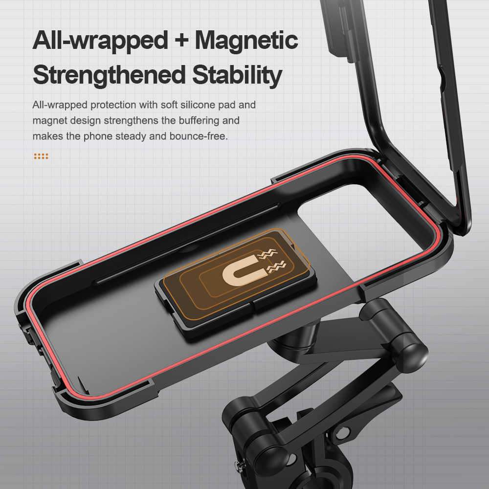 Wasserdichter Fahrrad Handyhalter mit 360° Drehung für Lenker