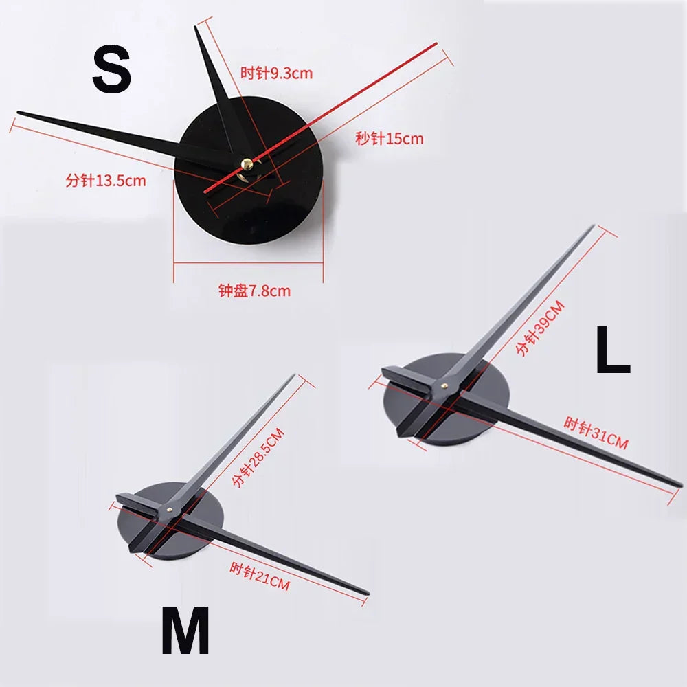 Selbstklebende 3D-Wanduhr aus Acryl – Modern und individuell