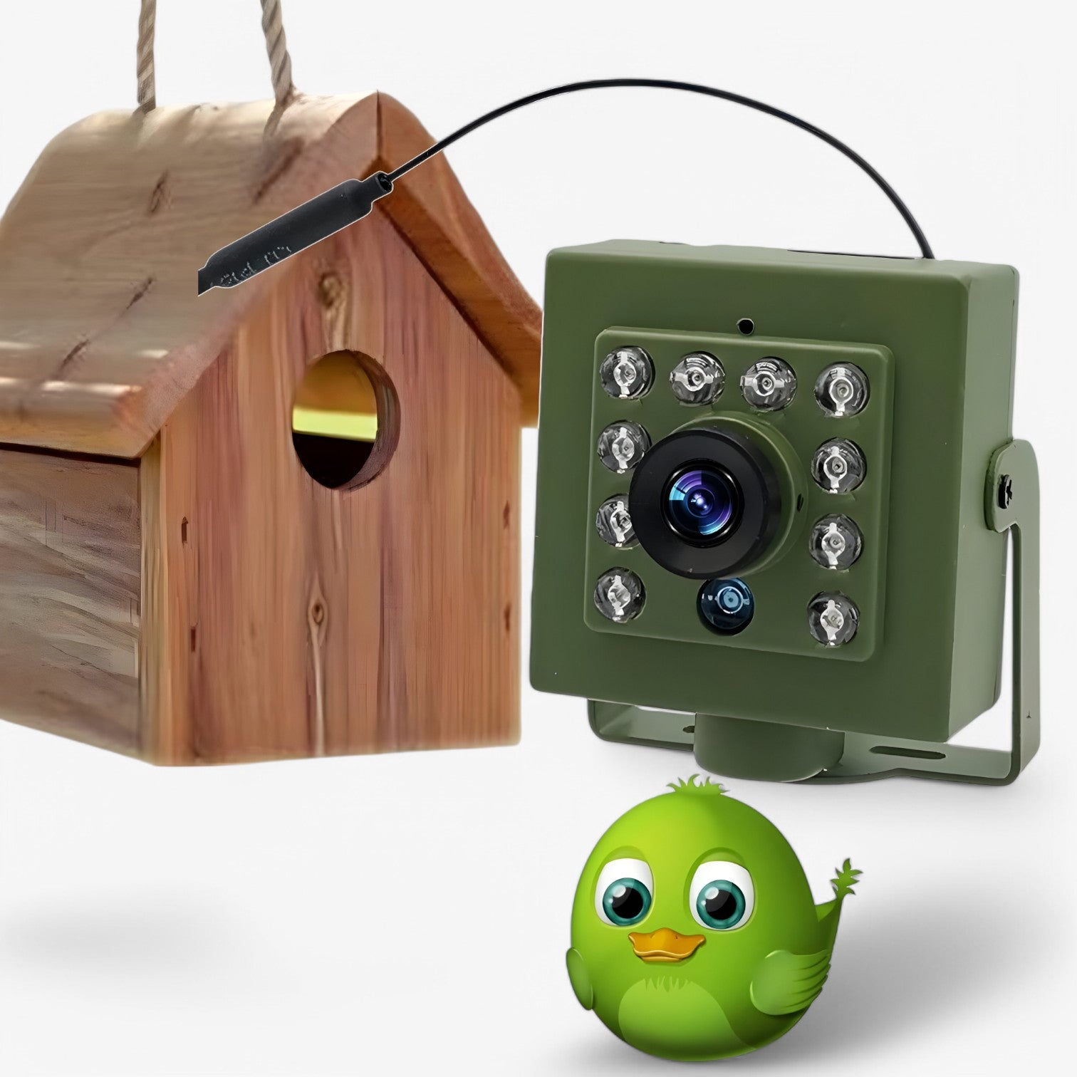 Nistkasten Kamera WLAN 1080p HD mit Nachtsicht für Vogelbeobachtung