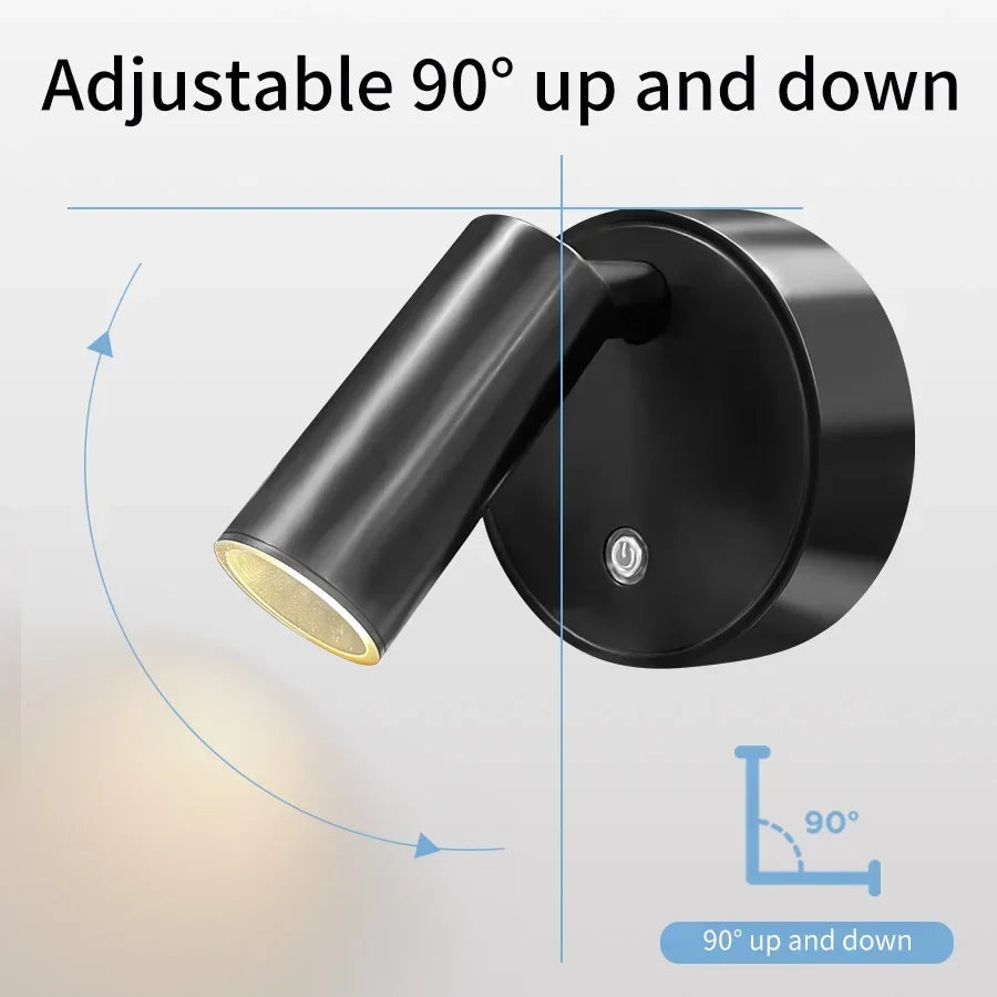 Kabellose LED Wandleuchte Dimmbar Magnetisch 360° Schwenkbar