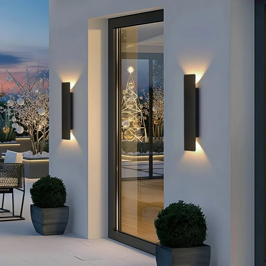 LED Außenwandleuchte aus Aluminium – wasserdicht für innen und außen