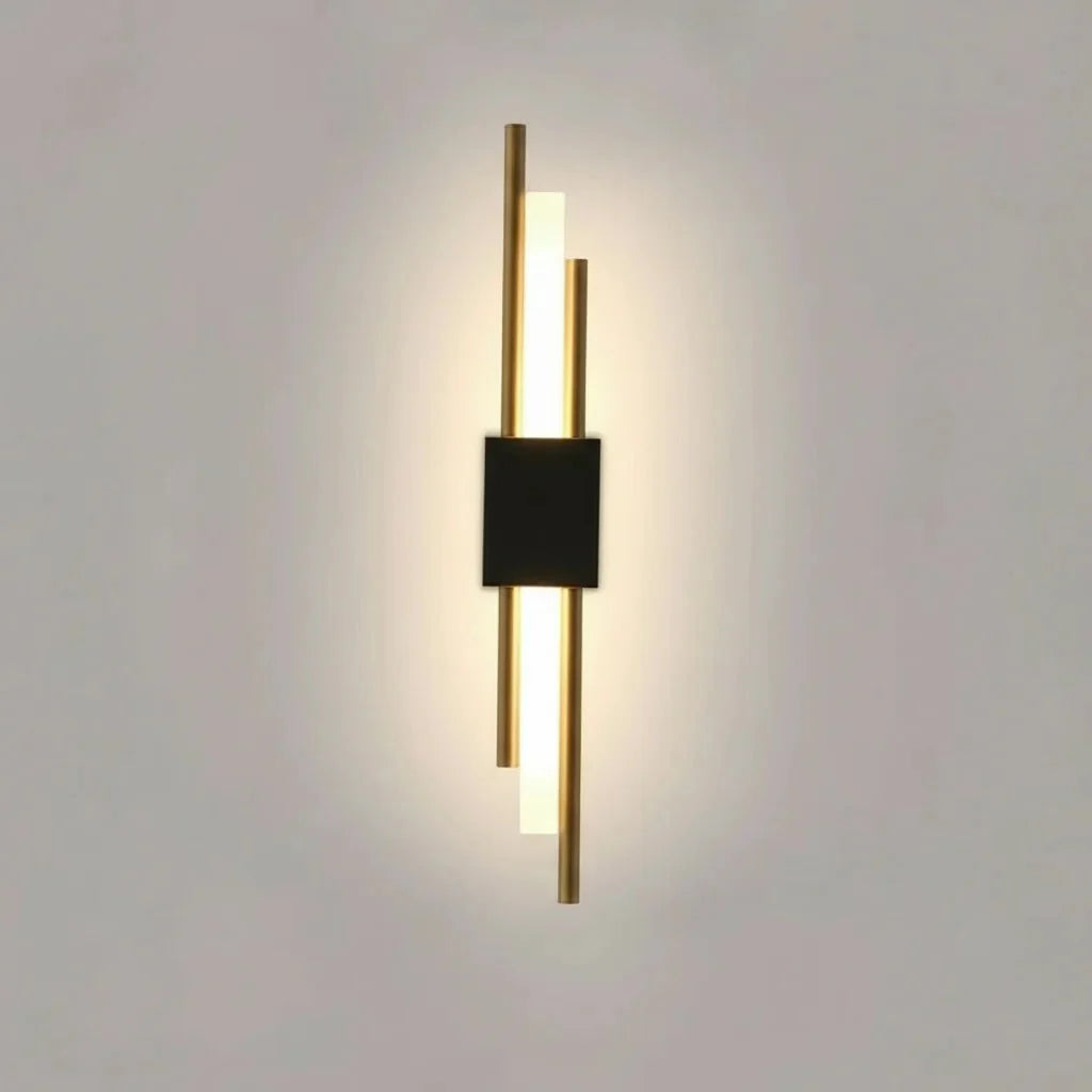 LED Wandleuchte Metall Acryl mit 3 Lichtfarben einstellbar