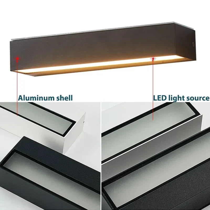 Solar Wandleuchte Außen mit 16 LEDs – Warm- und Kaltweiß