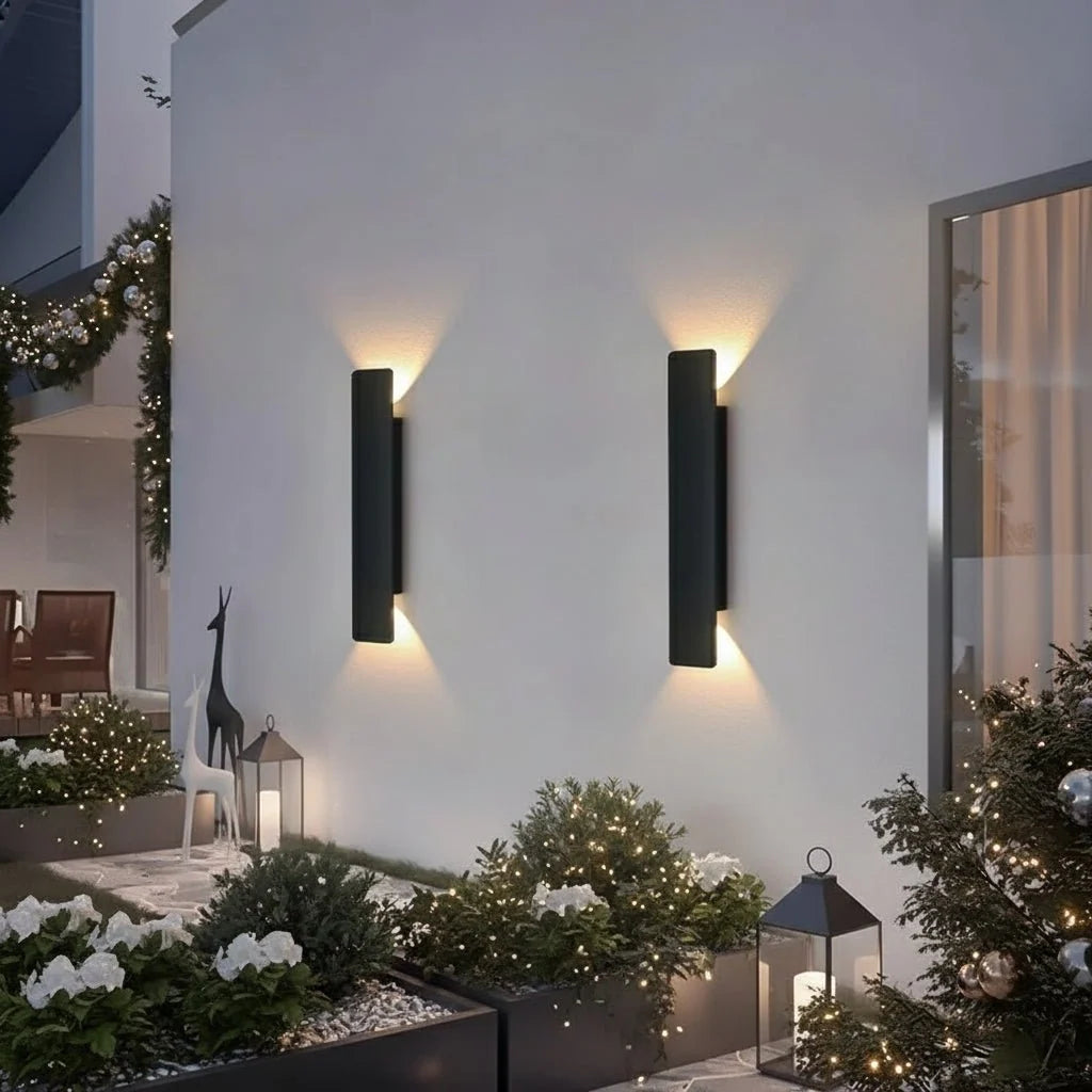 LED Außenwandleuchte aus Aluminium – wasserdicht für innen und außen