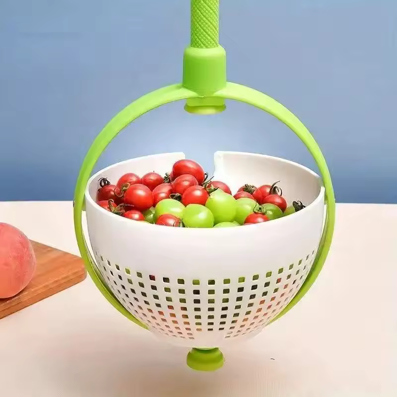 Salatschleuder mit Waschfunktion – Obst & Gemüse Waschen und Schleudern