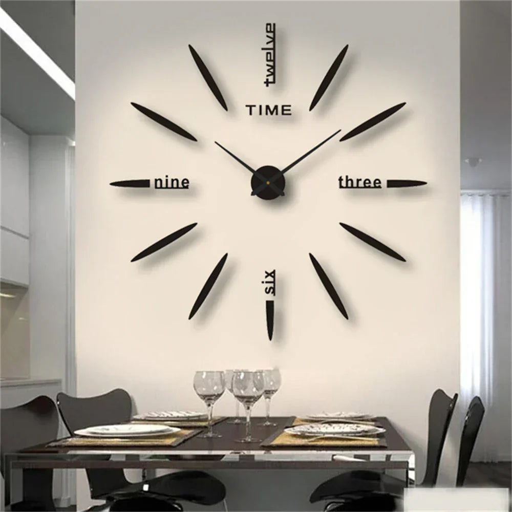 Selbstklebende 3D-Wanduhr aus Acryl – Modern und individuell