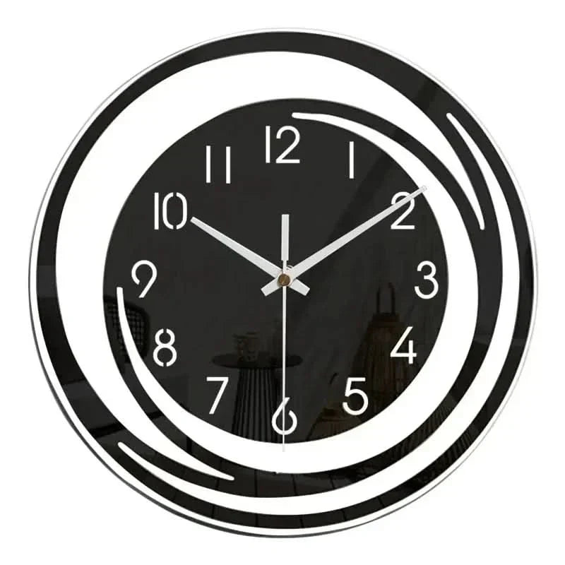 Moderne Wanduhr mit minimalistischem Design und lautlosem Uhrwerk