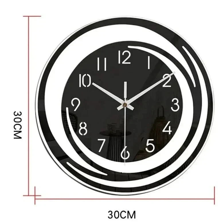 Moderne Wanduhr mit minimalistischem Design und lautlosem Uhrwerk