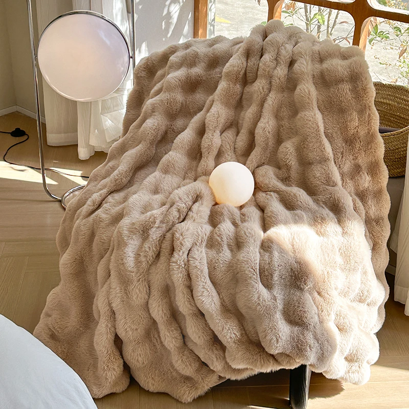 Extra dicke Flauschdecke für Sofa und Bett – Warme Winterdecke
