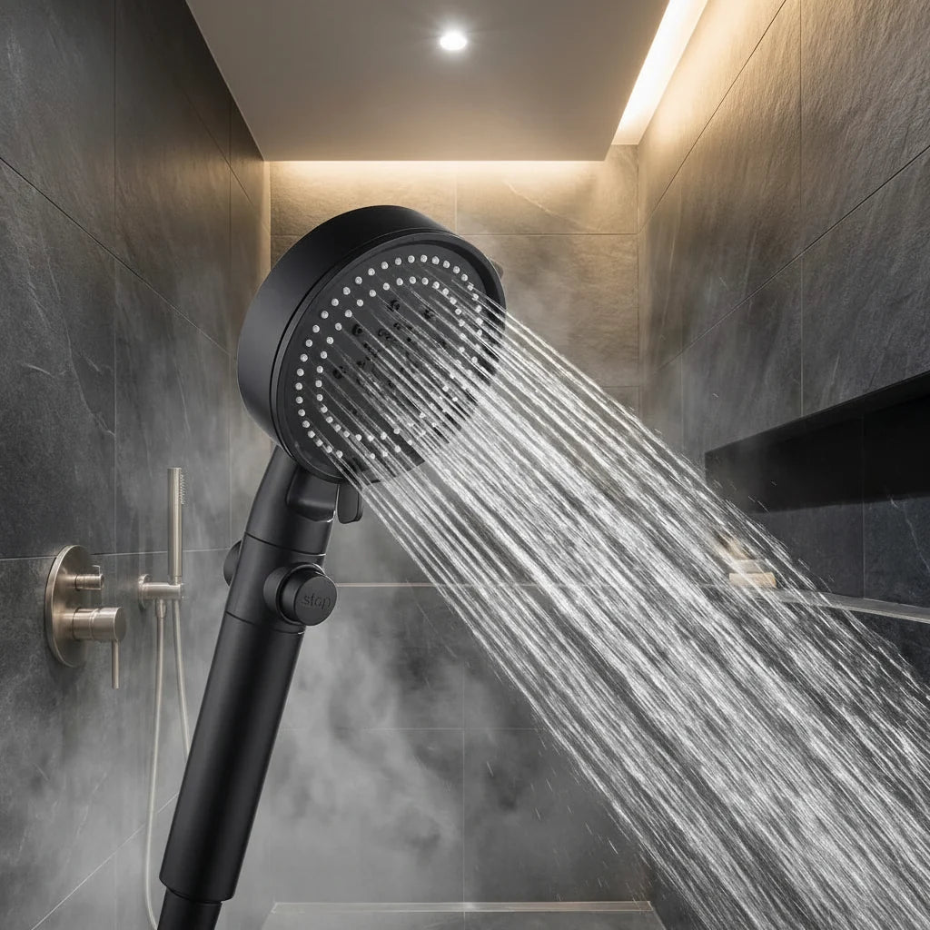 Hochdruck-Duschkopf mit 5 Sprühmodi – kraftvoller Wasserstrahl