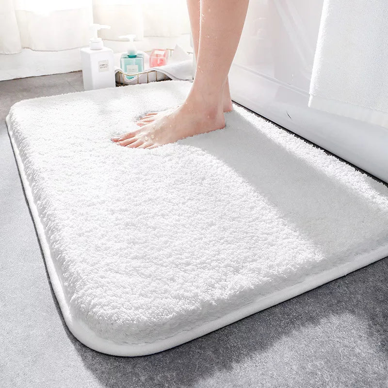 Badezimmermatte aus Mikrofaser – rutschfest und extra weich