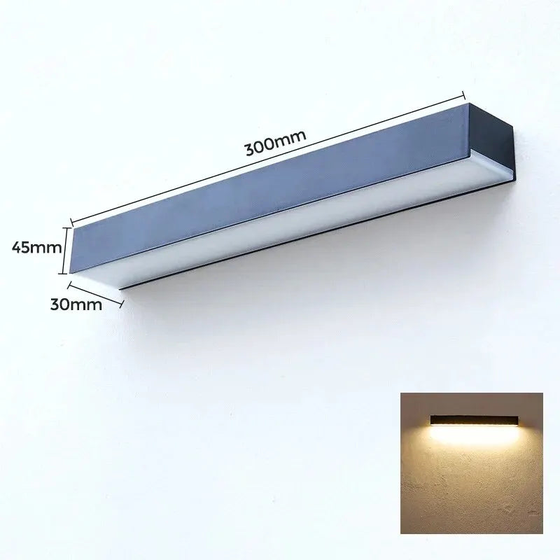 Solar Wandleuchte Außen mit 16 LEDs – Warm- und Kaltweiß