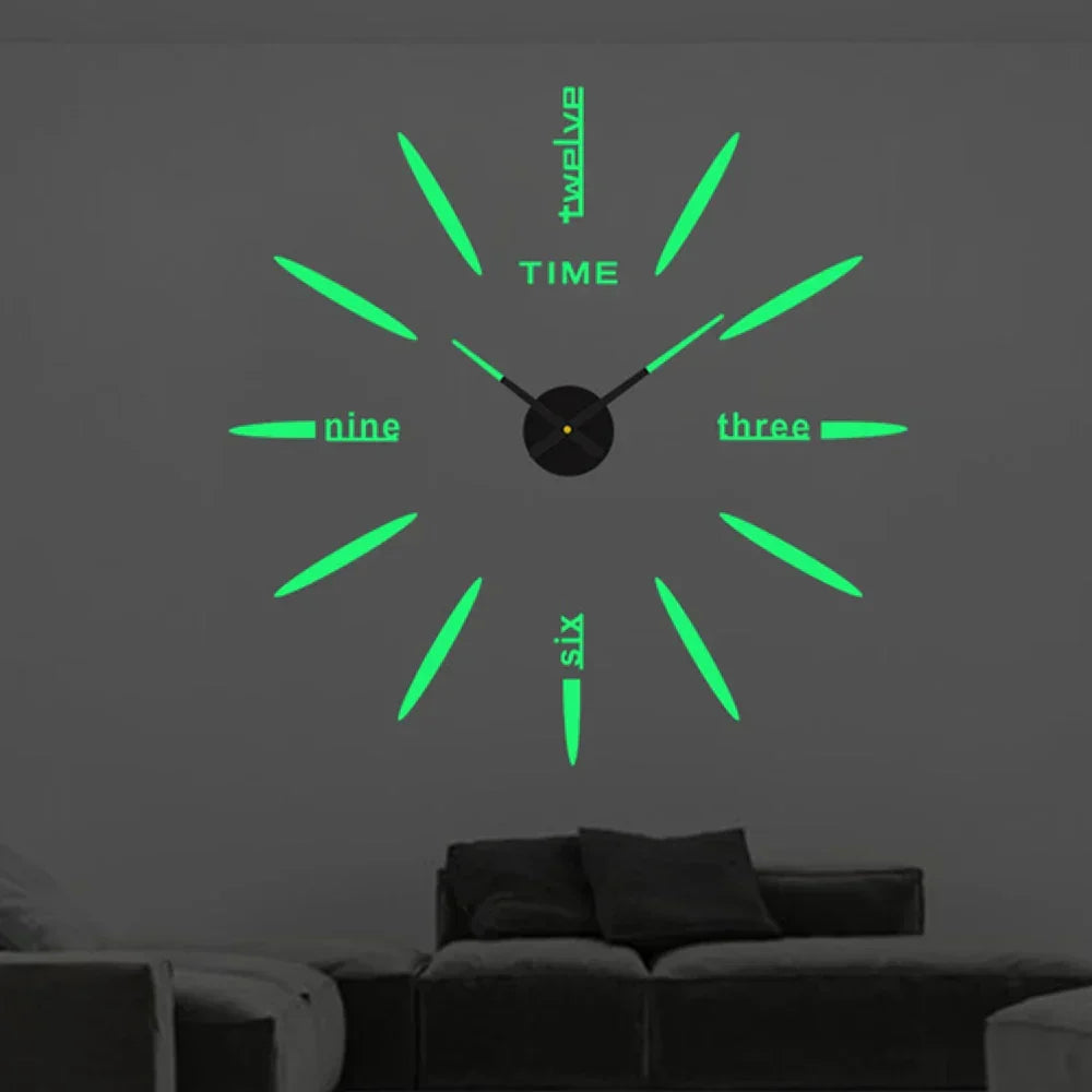 Selbstklebende 3D-Wanduhr aus Acryl – Modern und individuell