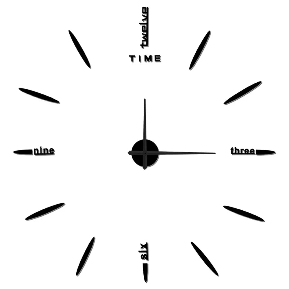 Selbstklebende 3D-Wanduhr aus Acryl – Modern und individuell