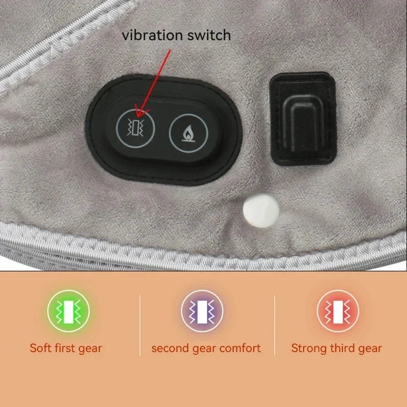 Nacken- und Schultermassager mit Wärme und Vibration – USB