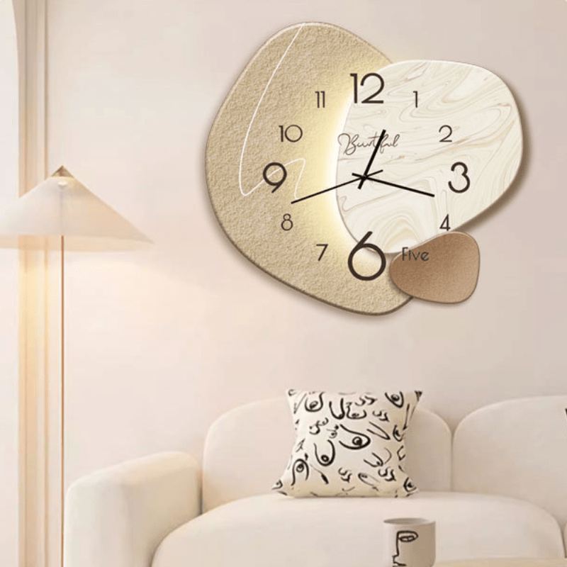 Lautlose Wanduhr im skandinavischen Design für ruhige Räume