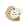 Lautlose Wanduhr im skandinavischen Design für ruhige Räume