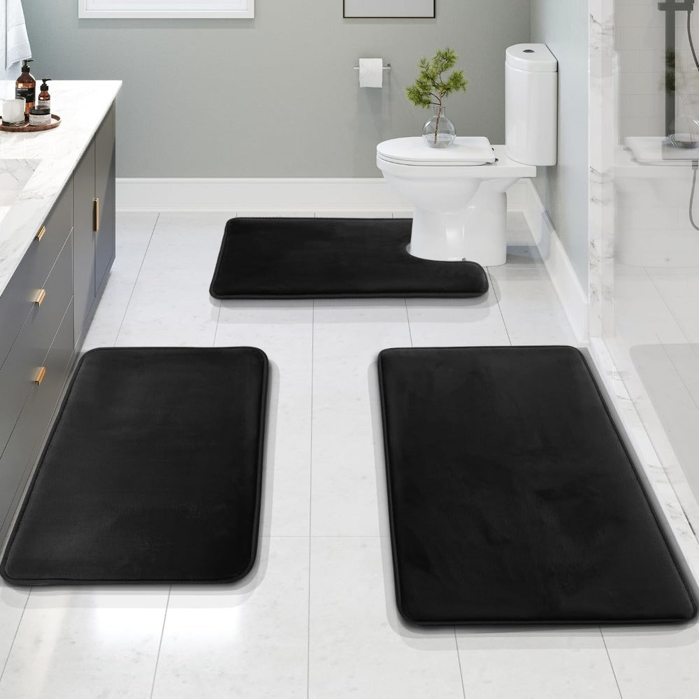 Memory Foam Badezimmermatte Set – extra weich und schnelltrocknend