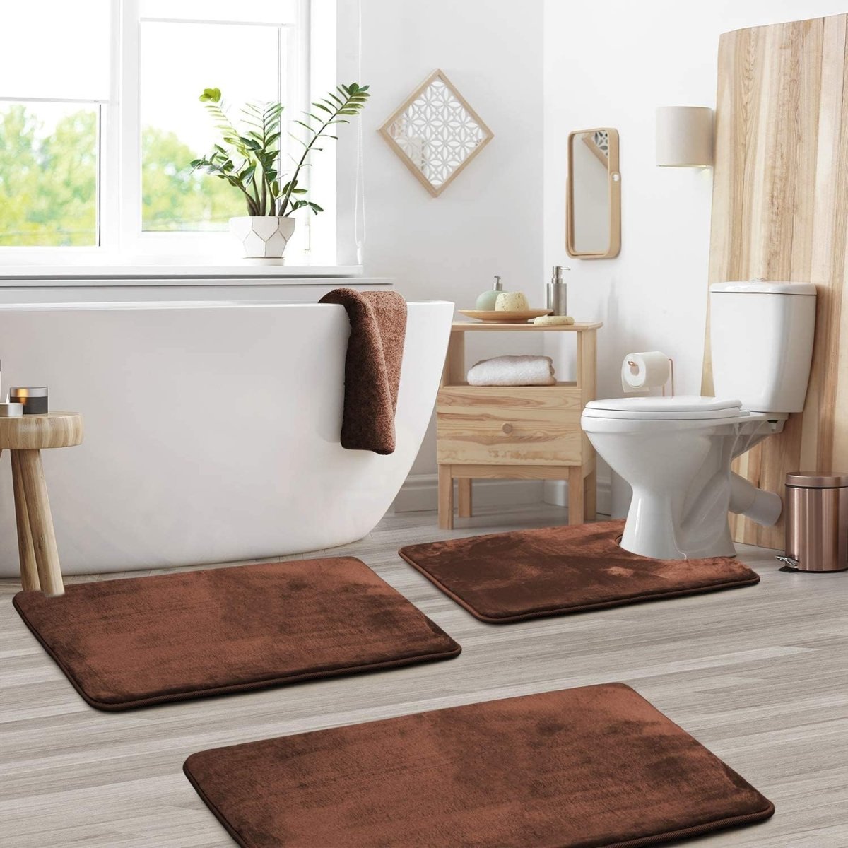Memory Foam Badezimmermatte Set – extra weich und schnelltrocknend