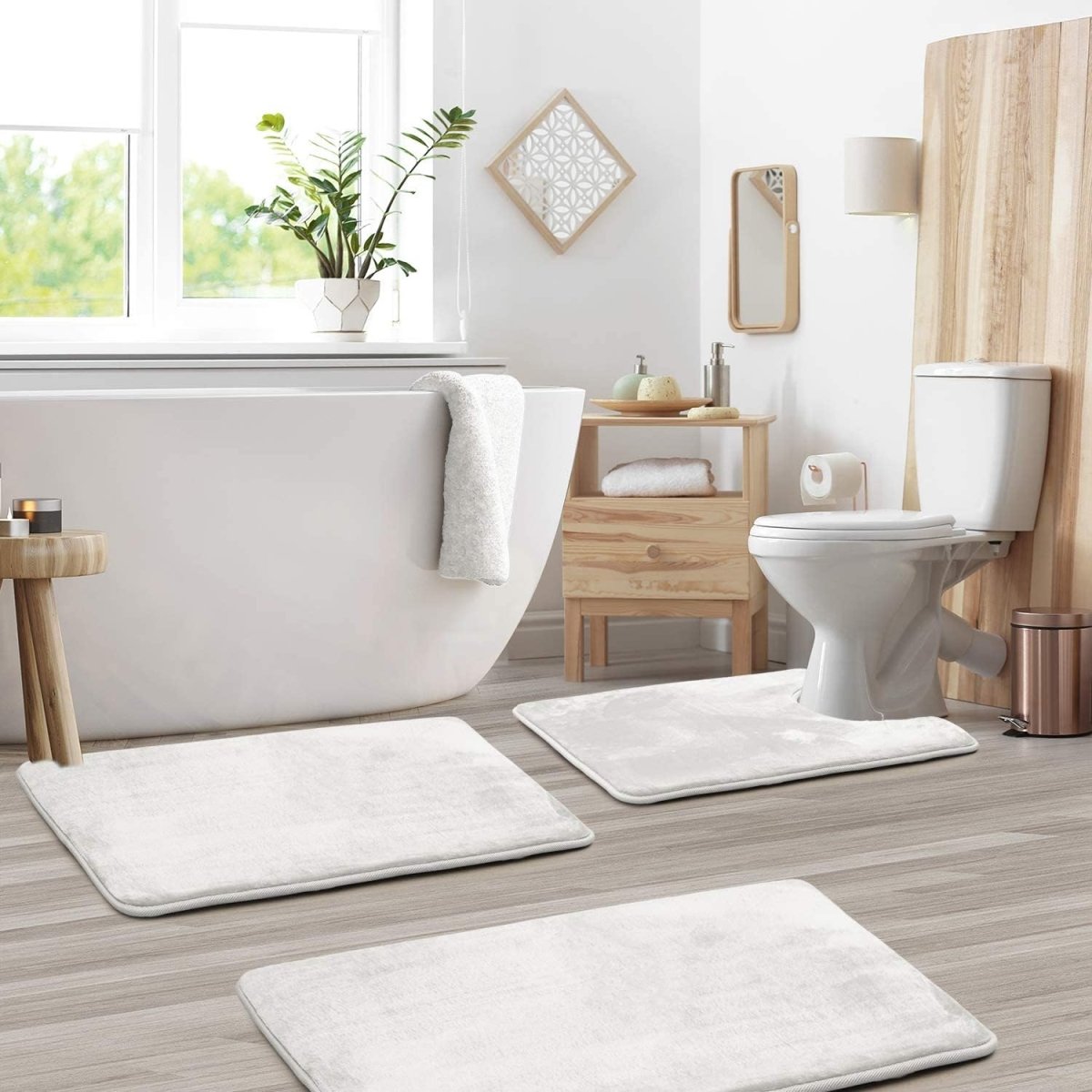 Memory Foam Badezimmermatte Set – extra weich und schnelltrocknend