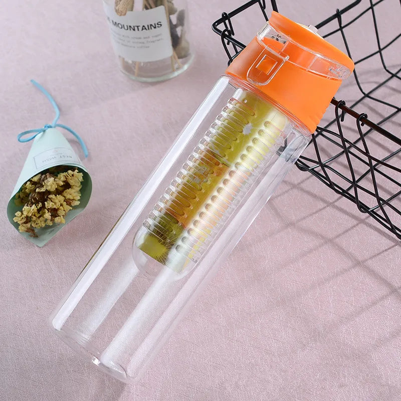 Trinkflasche mit Fruchtinfuser – 700 ml, BPA-frei, für Sport & Alltag