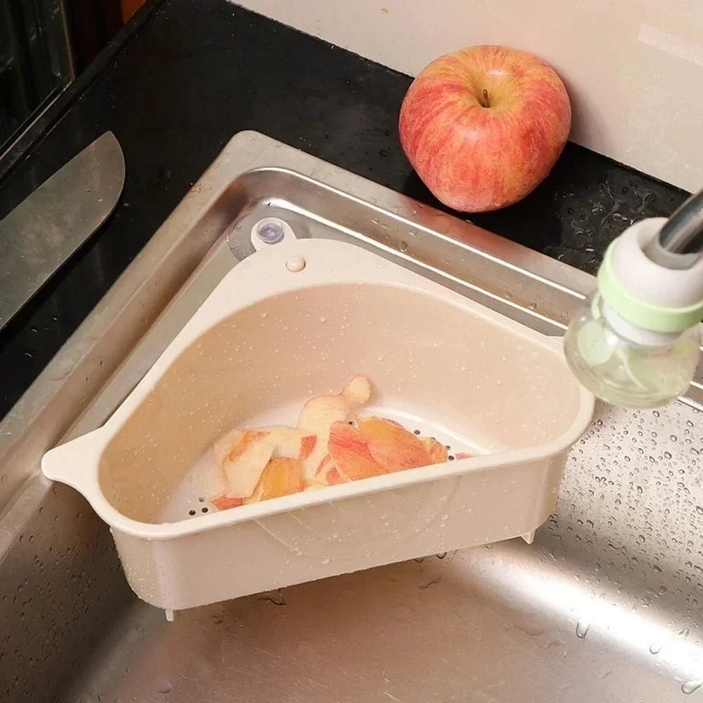 Dreieckige Spülenablage für Küchenspüle – platzsparend