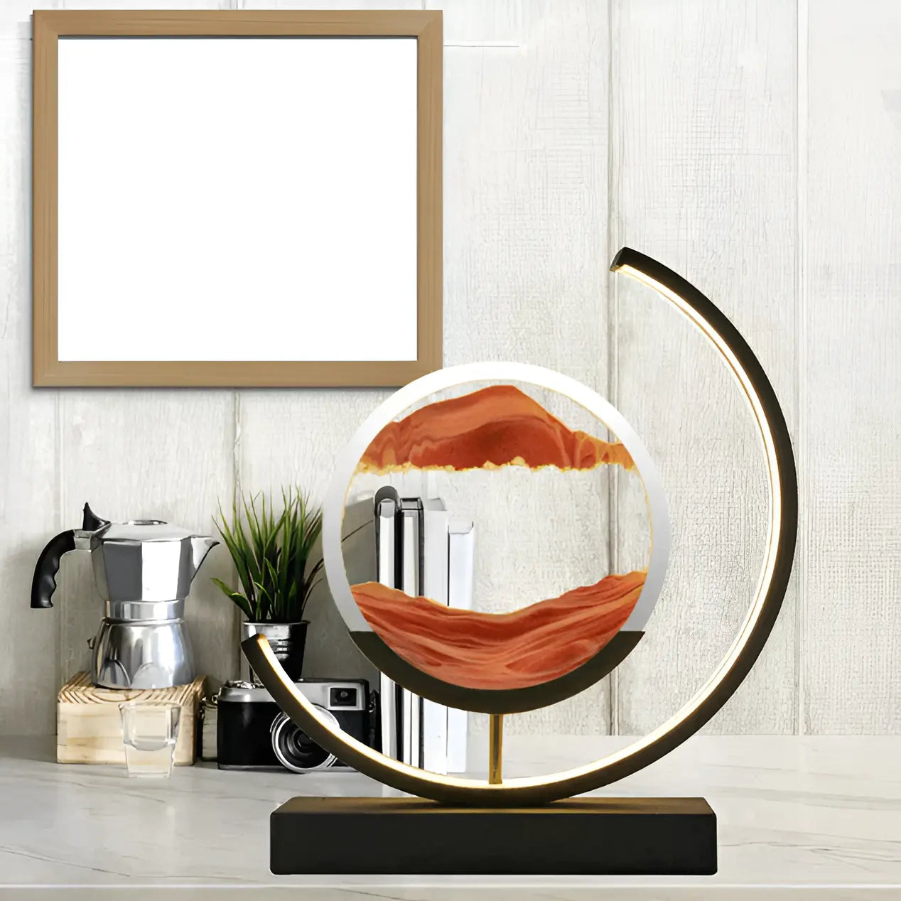 Sandlampe mit LED-Licht und Fernbedienung – dekorativ und stimmungsvoll