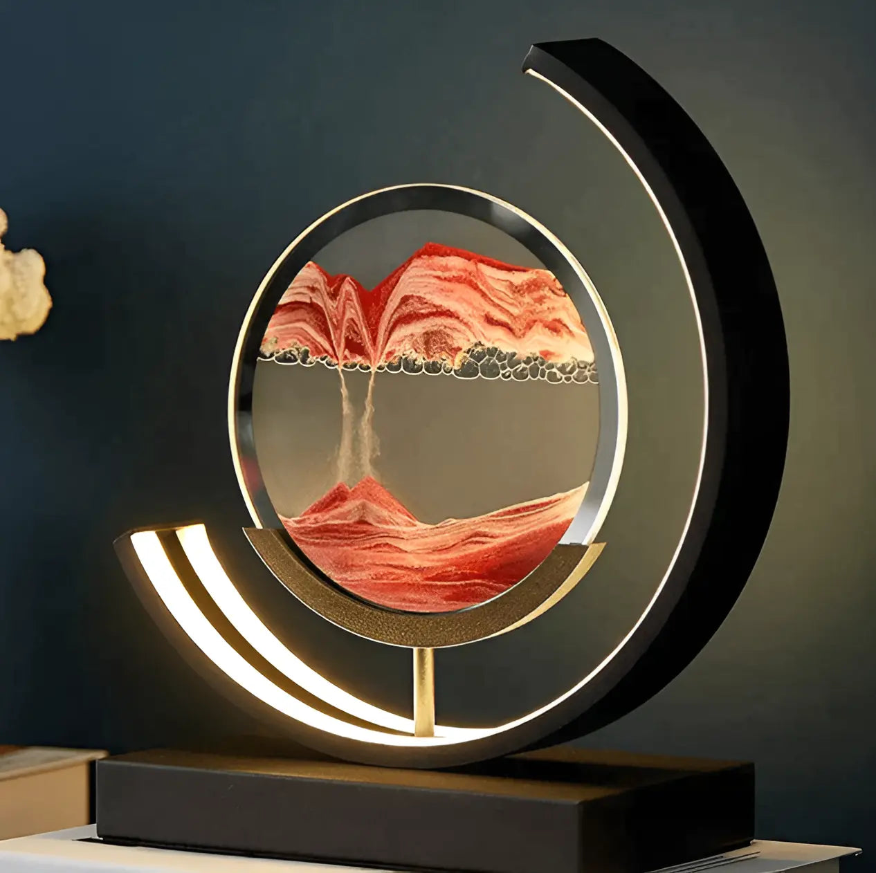 Sandlampe mit LED-Licht und Fernbedienung – dekorativ und stimmungsvoll