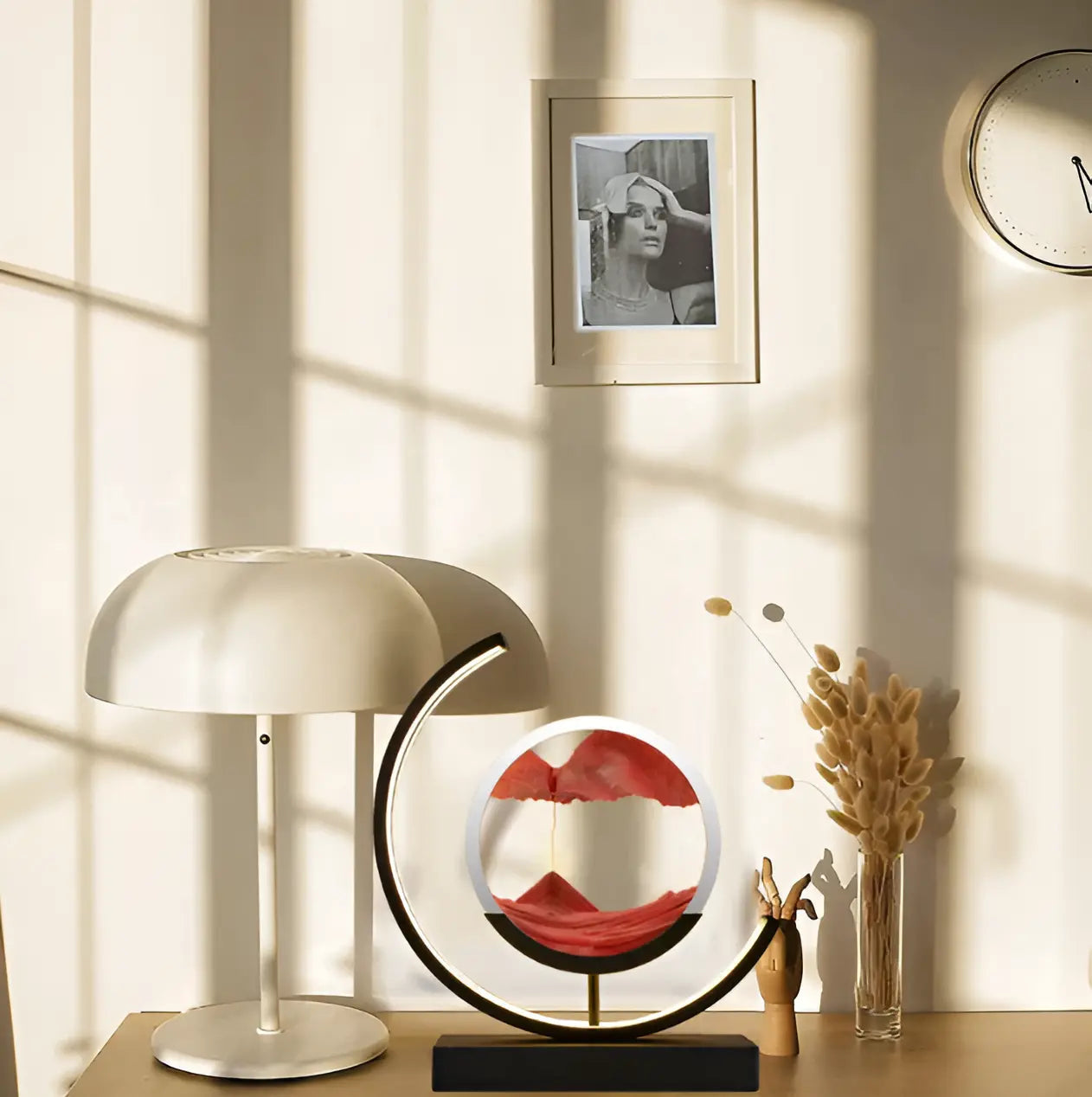 Sandlampe mit LED-Licht und Fernbedienung – dekorativ und stimmungsvoll