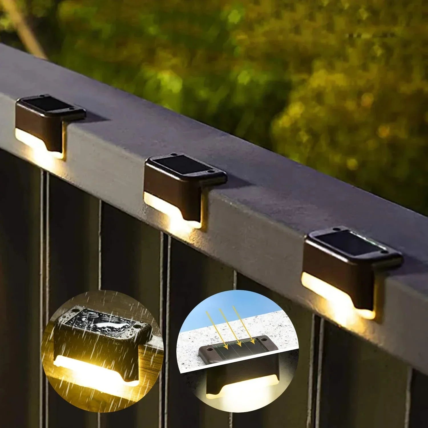 Stufenleuchten 8er Set LED Außenbeleuchtung für Garten Treppe