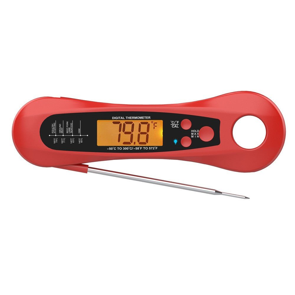Digitales Fleischthermometer mit klappbarer Sonde und LED-Display