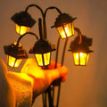 Solar Gartenlaterne Retro Design 6 LED warmweiß IP44 Außenbeleuchtung